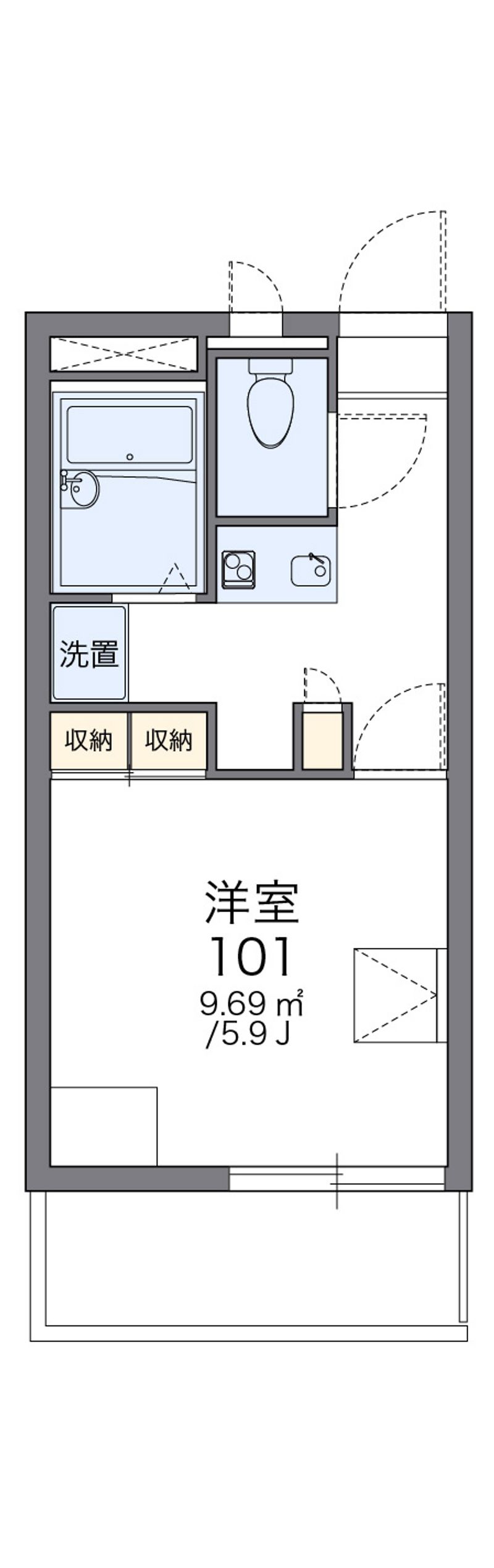 レオパレスコスモス 間取図
