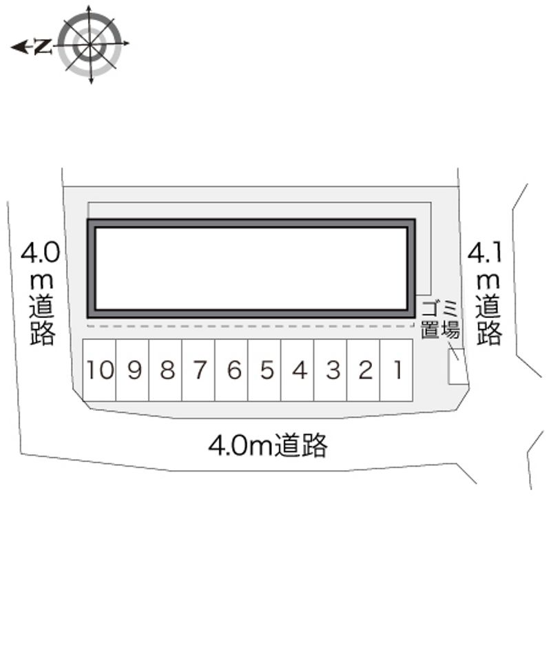 レオパレスＨＯＤＡＫＡ 配置図
