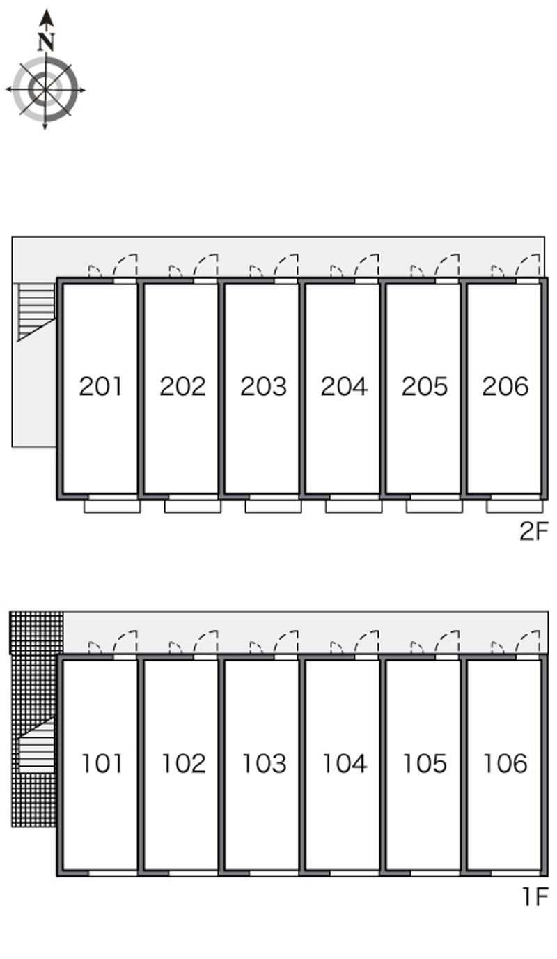 レオパレスシティーＥ 間取配置図