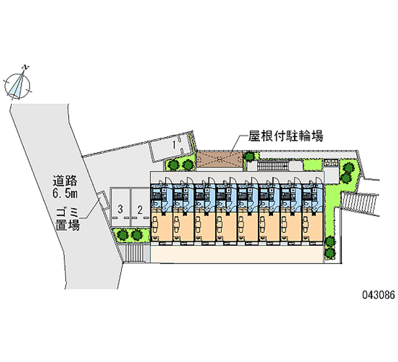 レオパレスピュアライズパートⅡ 月極駐車場