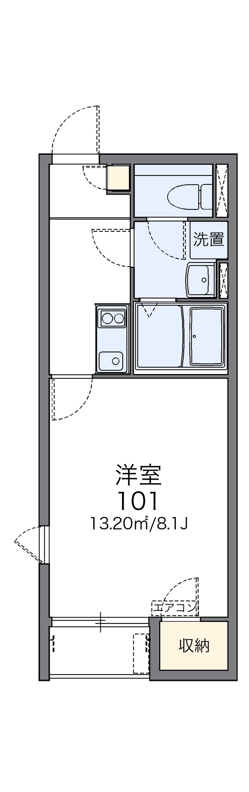 レオネクスト幸神Ⅱ 間取図