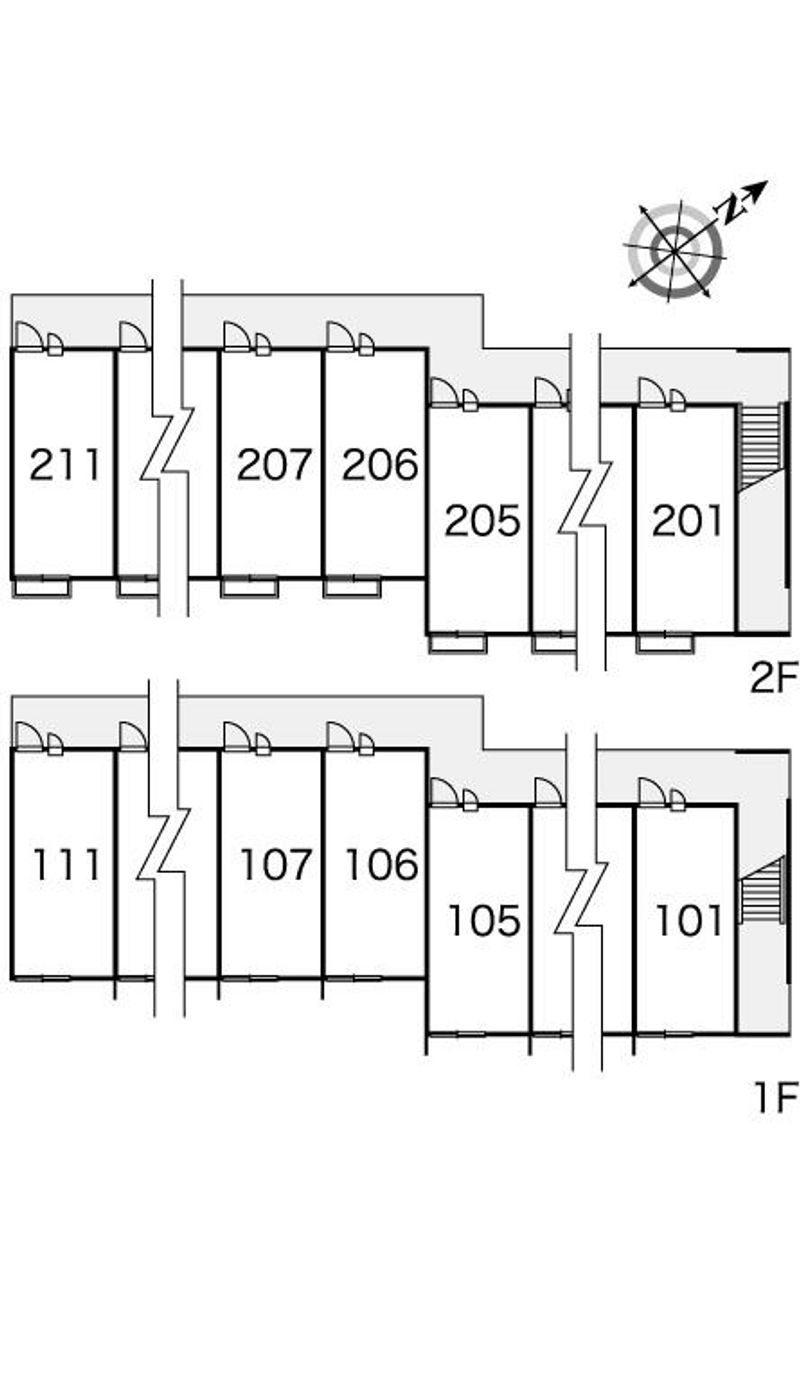 レオパレス前田Ⅱ 間取配置図