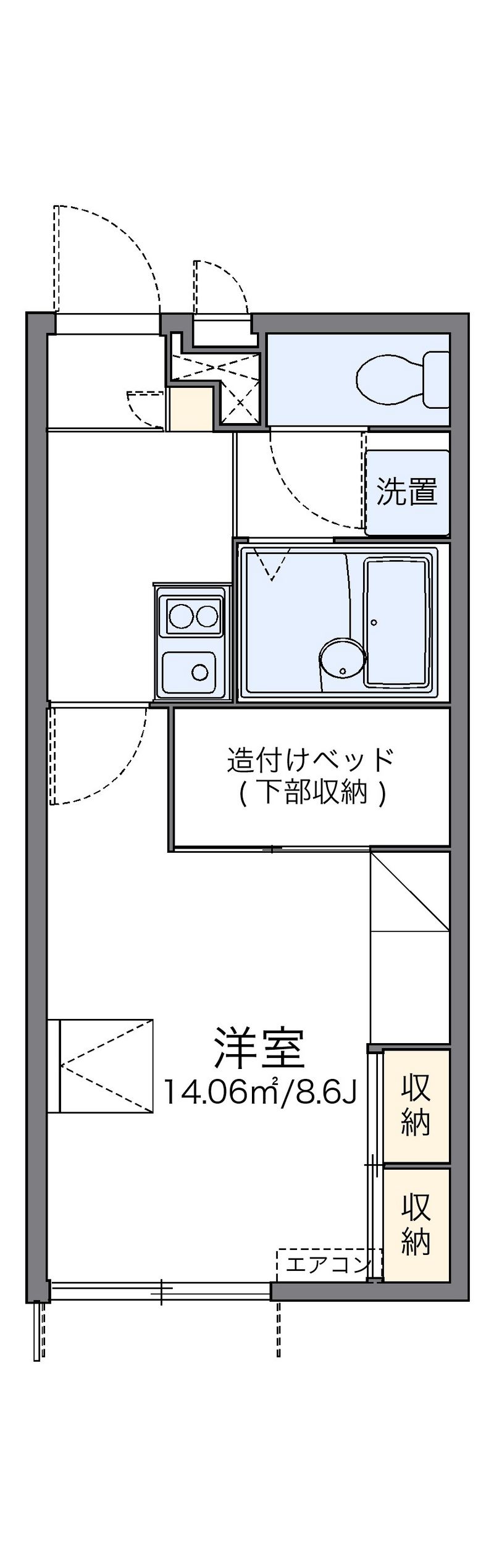 レオパレス山口 間取図
