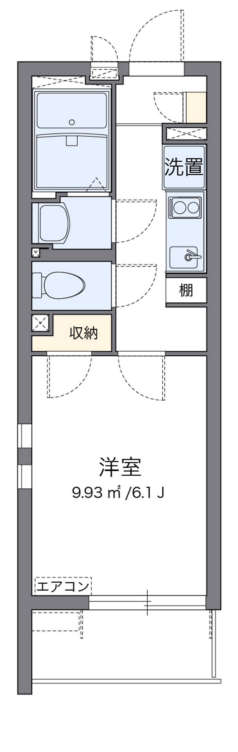 クレイノ蔦元 間取図