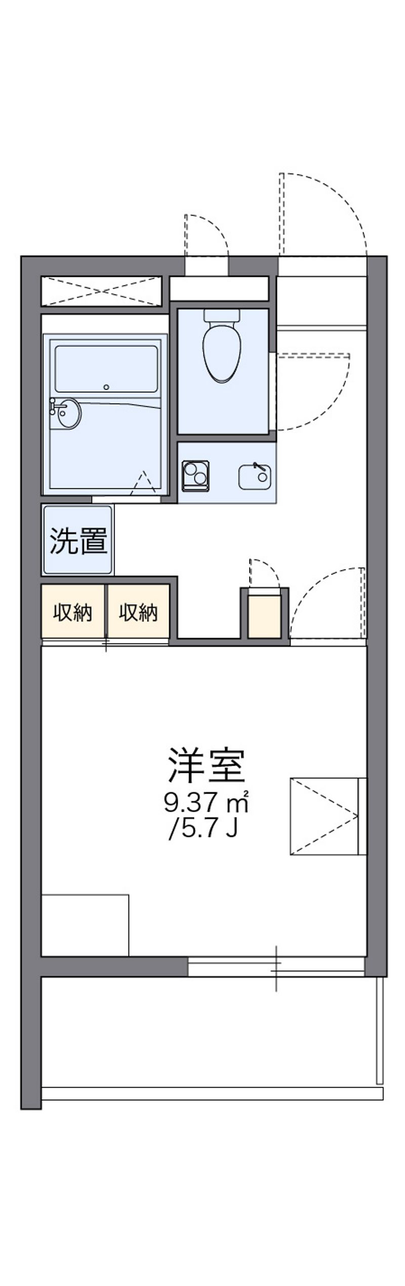 レオパレスクリプトメリア 間取図