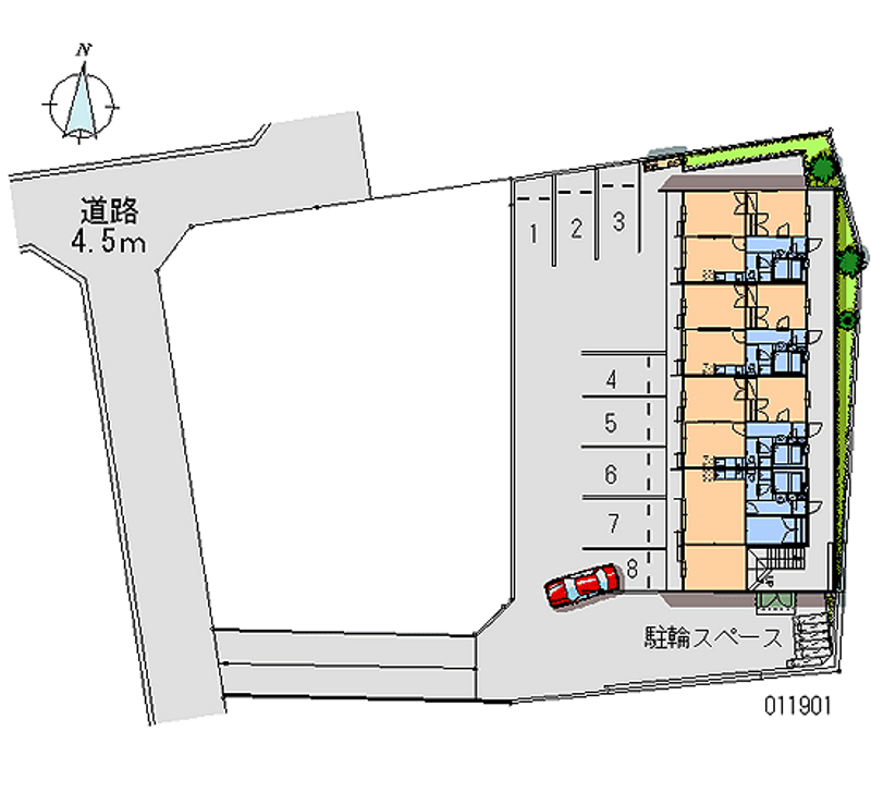 11901 Monthly parking lot