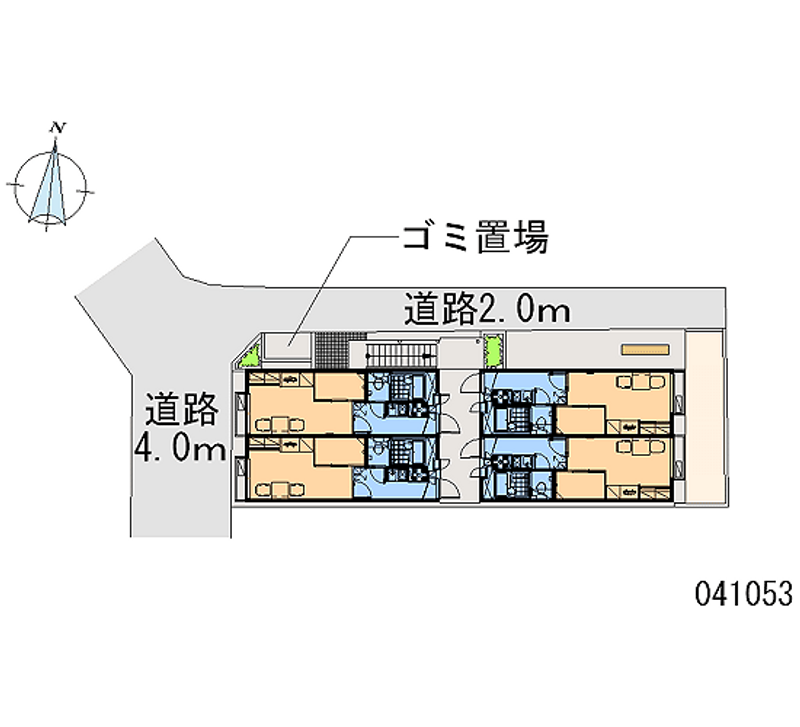 レオパレスワカタケ 区画図