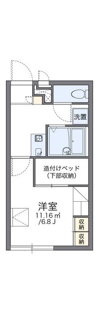 レオパレスヴィレッジ殿城 間取り図