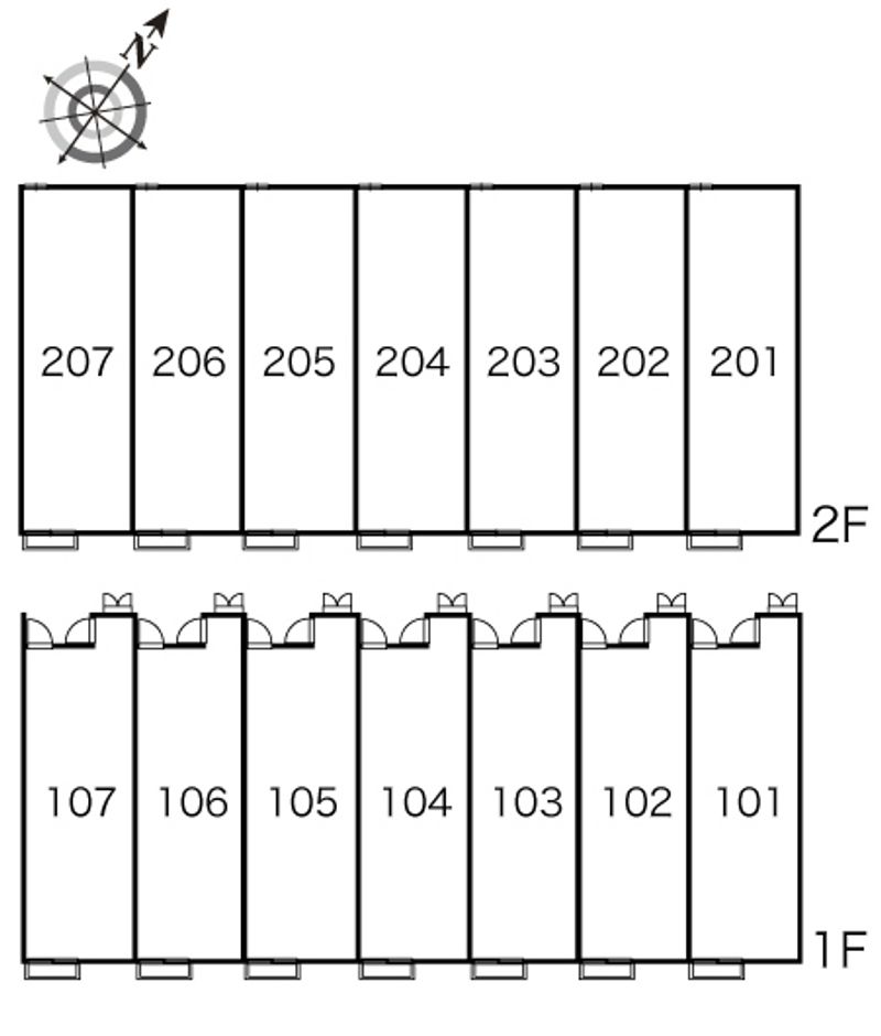 レオパレスヴェルソー 間取配置図