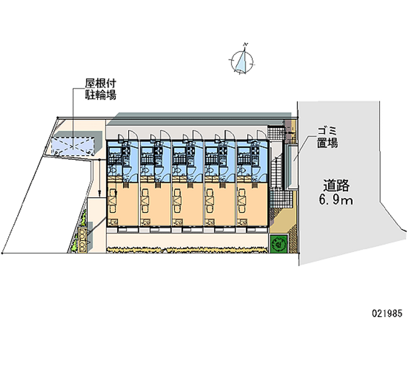 レオパレスベンデュール 区画図