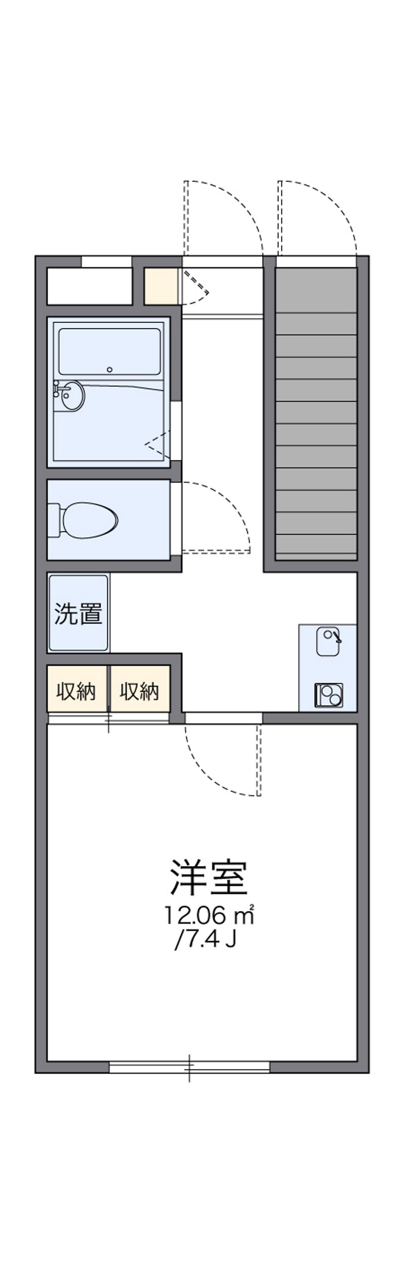 レオパレスパークサイドエイト 間取図
