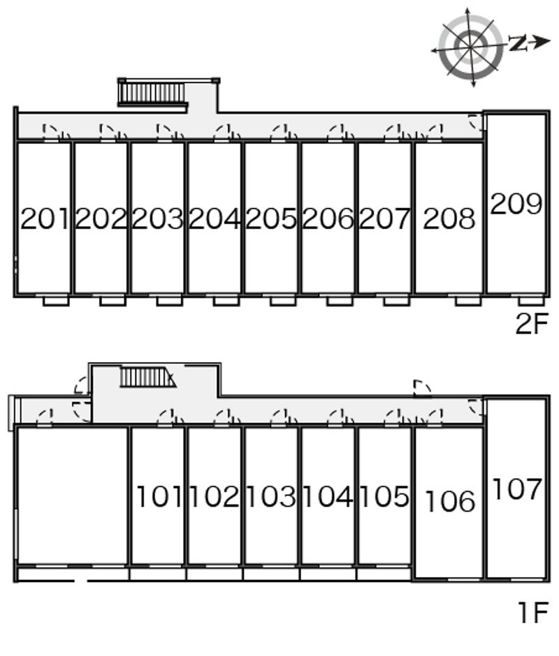 クレイノコルノ 間取配置図