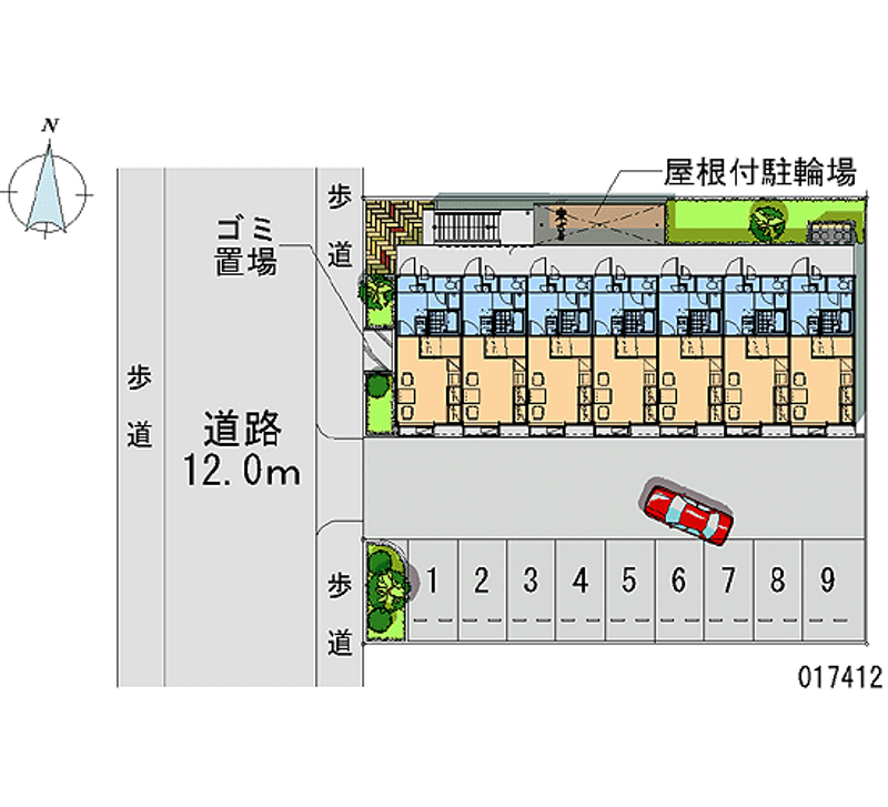 レオパレスムジカ 月極駐車場