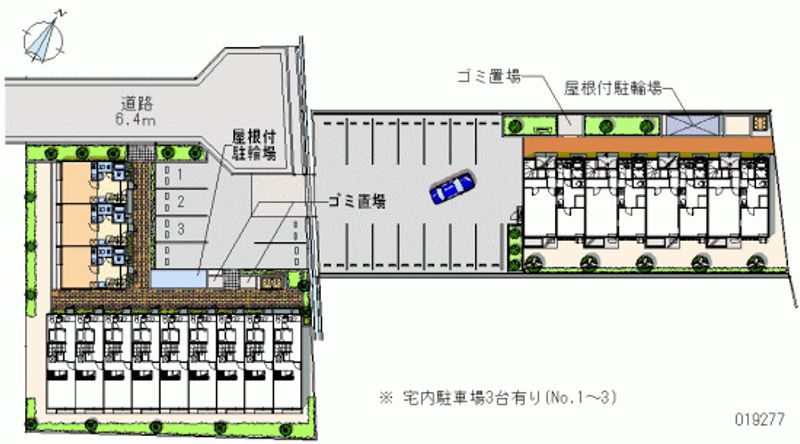 レオパレスエムズコートＡ 月極駐車場