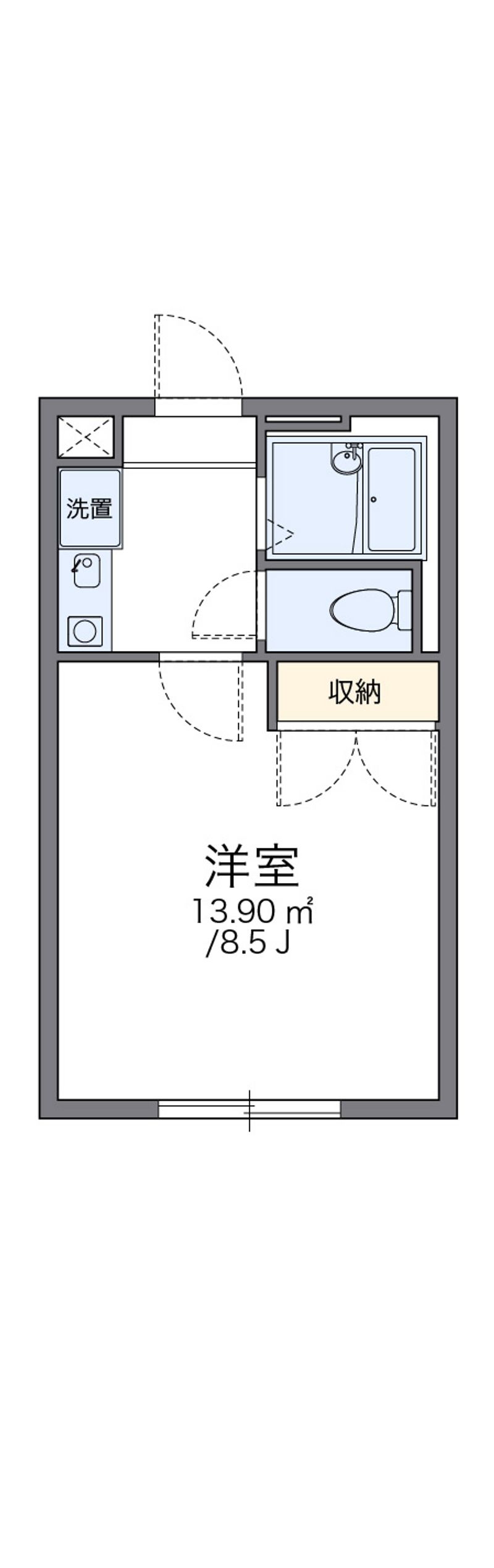 レオパレス円行 間取図
