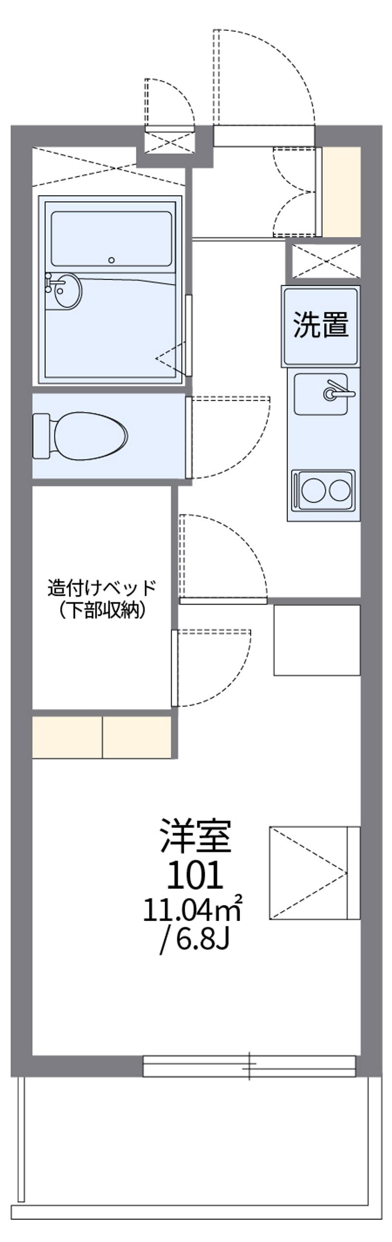 レオパレスシャルール 間取図