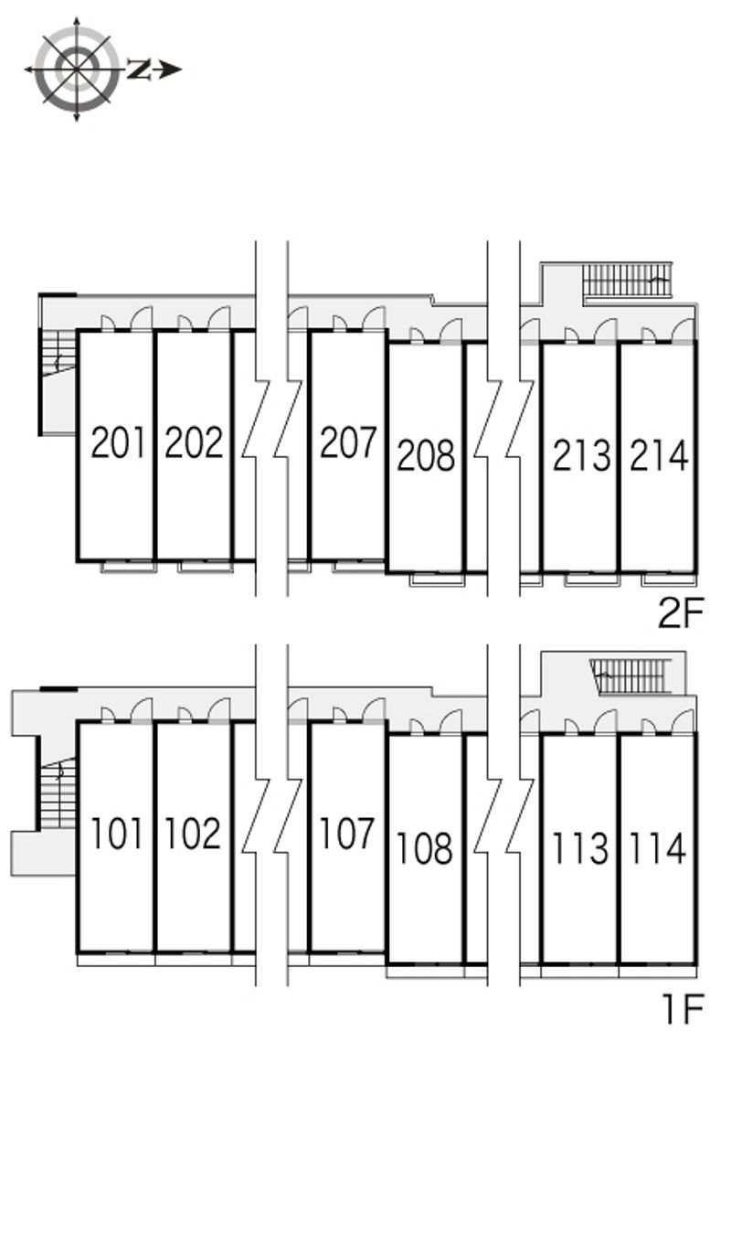 レオパレスＫＳＰＩＲＩＴ　桜 間取り配置図