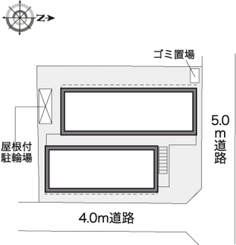 レオパレスグリーン神水 配置図