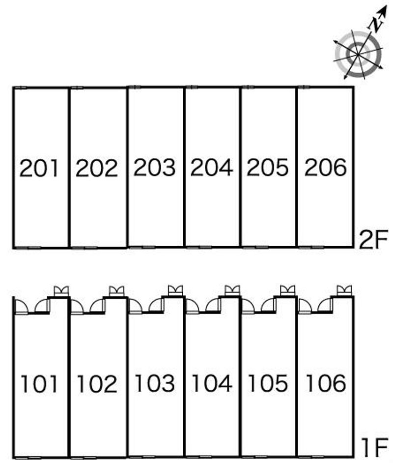 レオパレス海咲 間取配置図