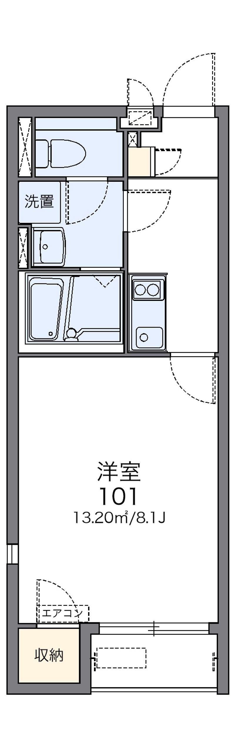 レオネクストみやびⅠ 間取図