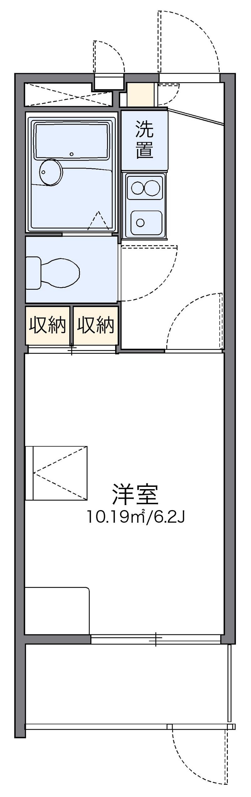 レオパレスホープ２１ 間取図