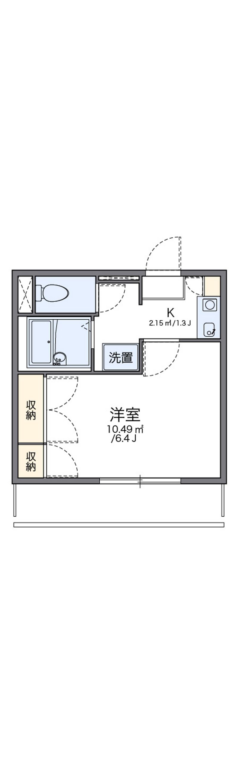 レオパレスツーエイト 間取図