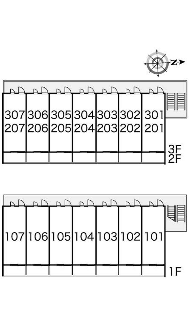 レオパレス和泉南 間取配置図