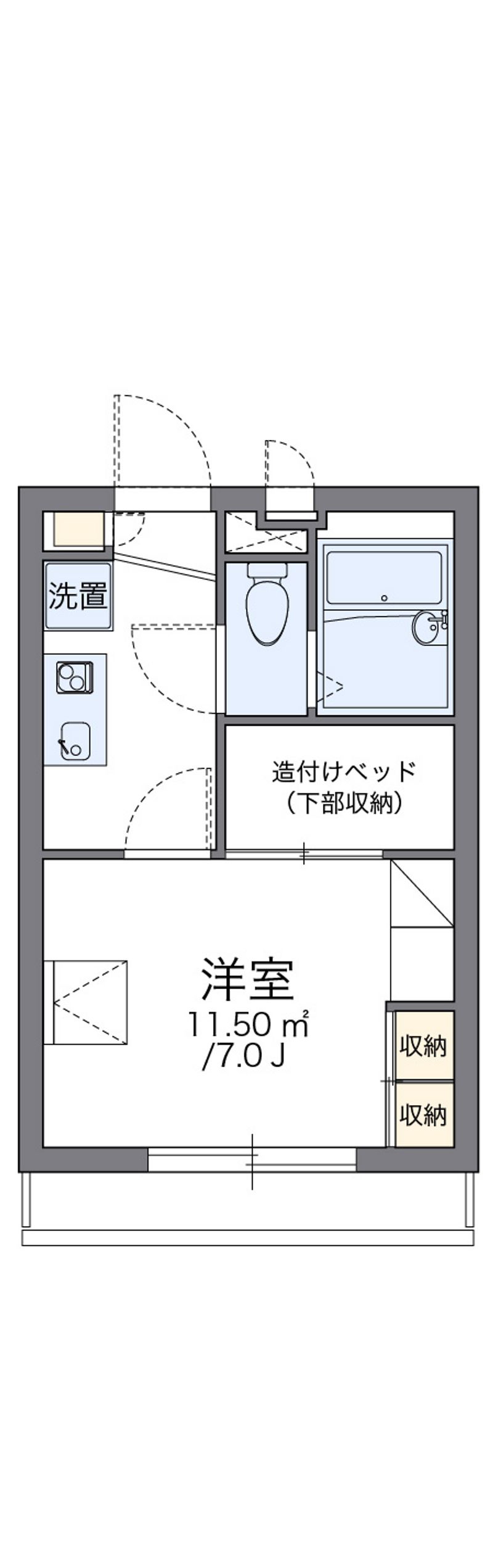 レオパレス御本丸弐番館 間取り
