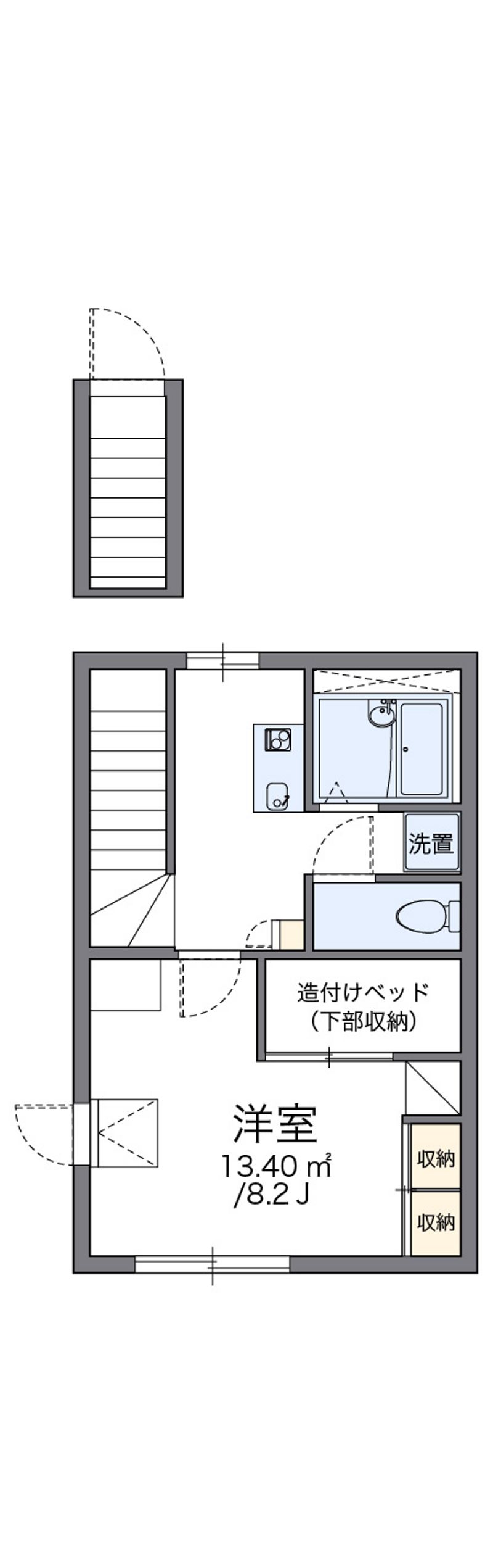 レオパレスＷｉｎｇいわぶち 間取図