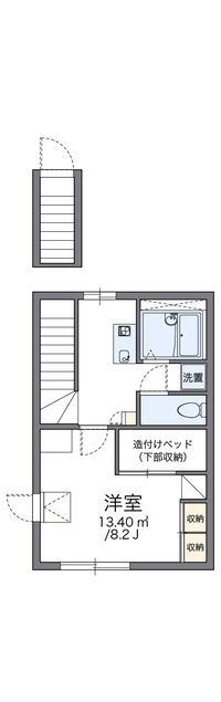 レオパレスＷｉｎｇいわぶち 間取り図