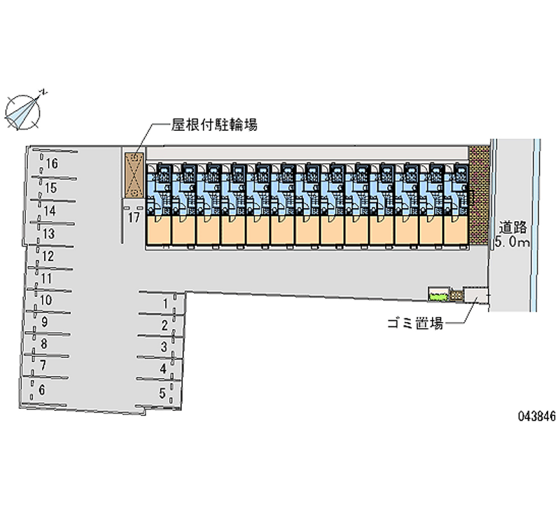 43846 bãi đậu xe hàng tháng