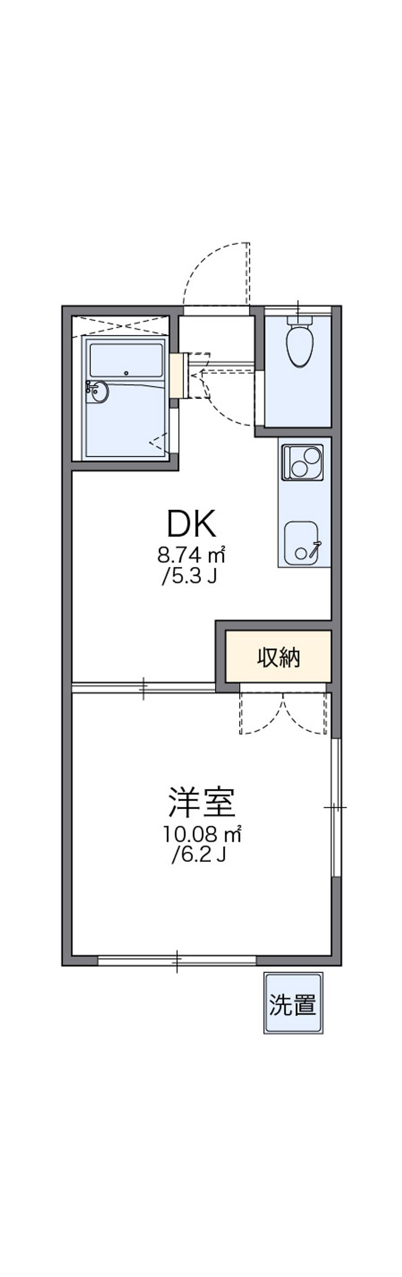 レオパレス本城東六番館 間取り