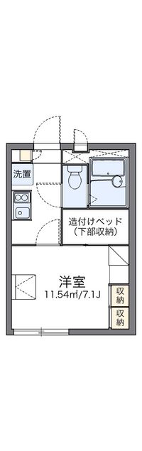 レオパレスアクシス 間取り図