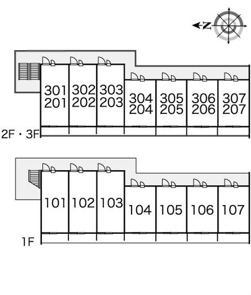 レオパレスネスト 間取配置図
