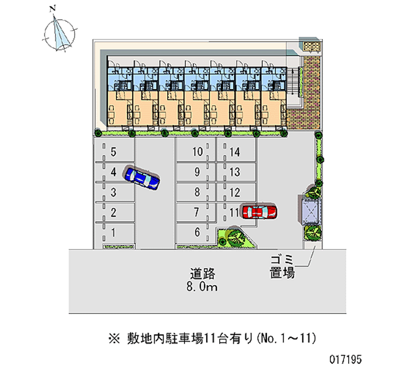 レオパレスＭ 月極駐車場