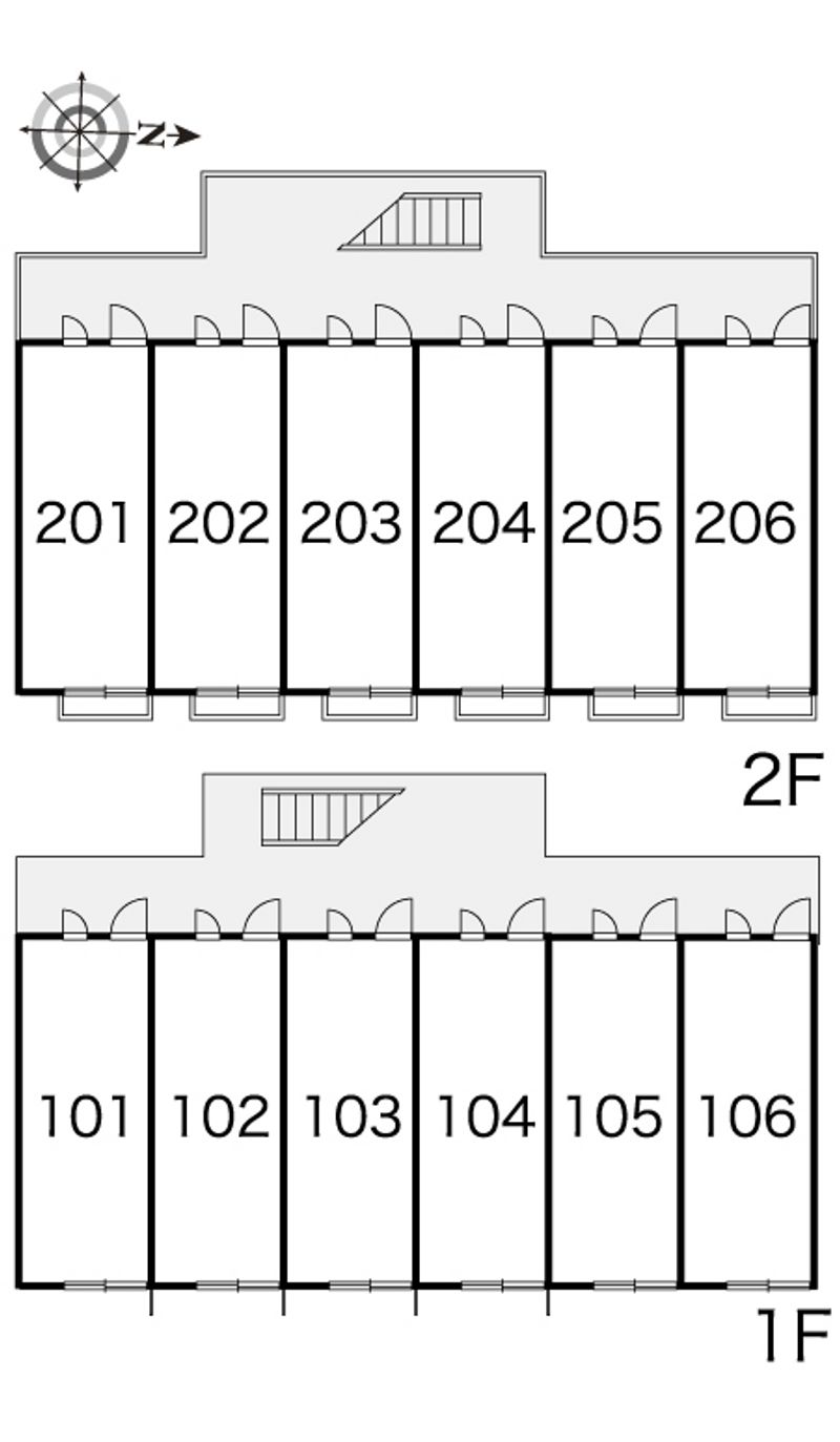 レオパレスセリエＡ 間取配置図