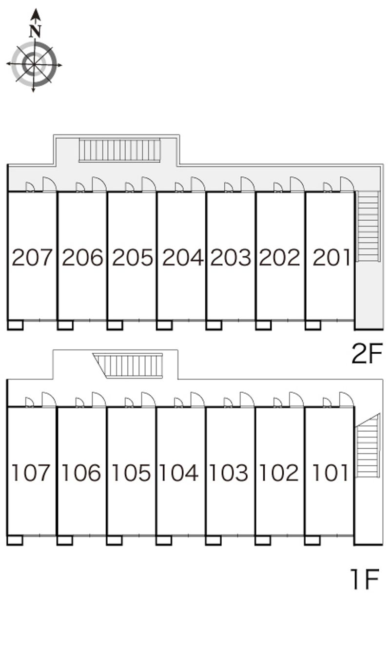 レオパレス国立東 間取配置図