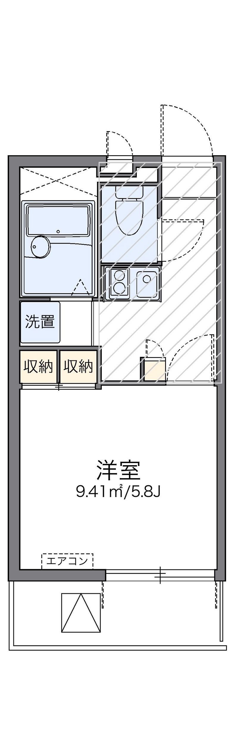 レオパレスエスタ門真 間取り