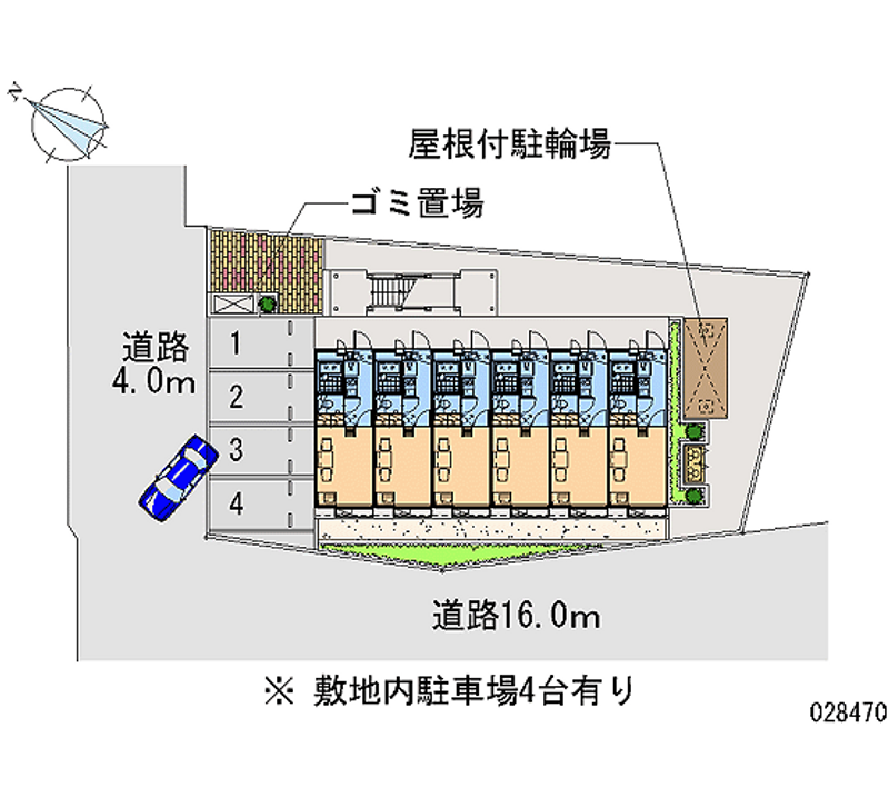 レオパレスコスモス 月極駐車場