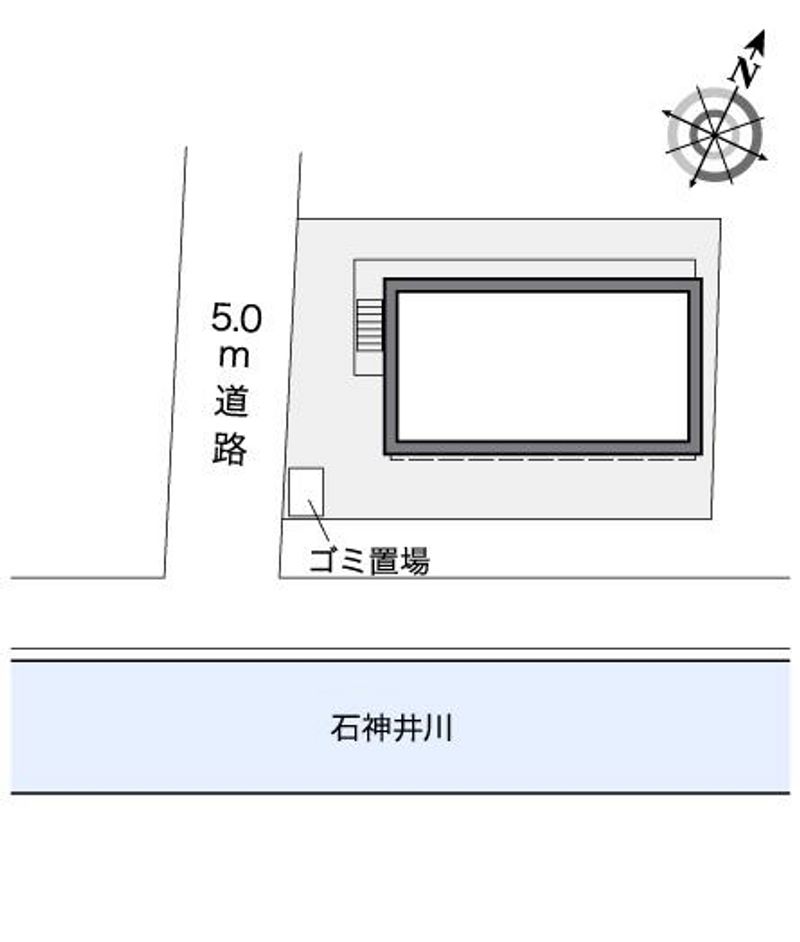 レオパレスオリーブハウスⅢ 配置図