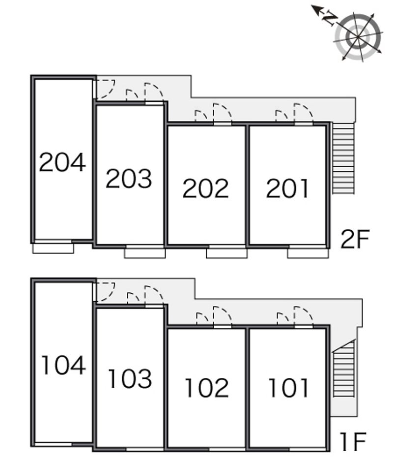 レオパレスウッドベル 間取配置図