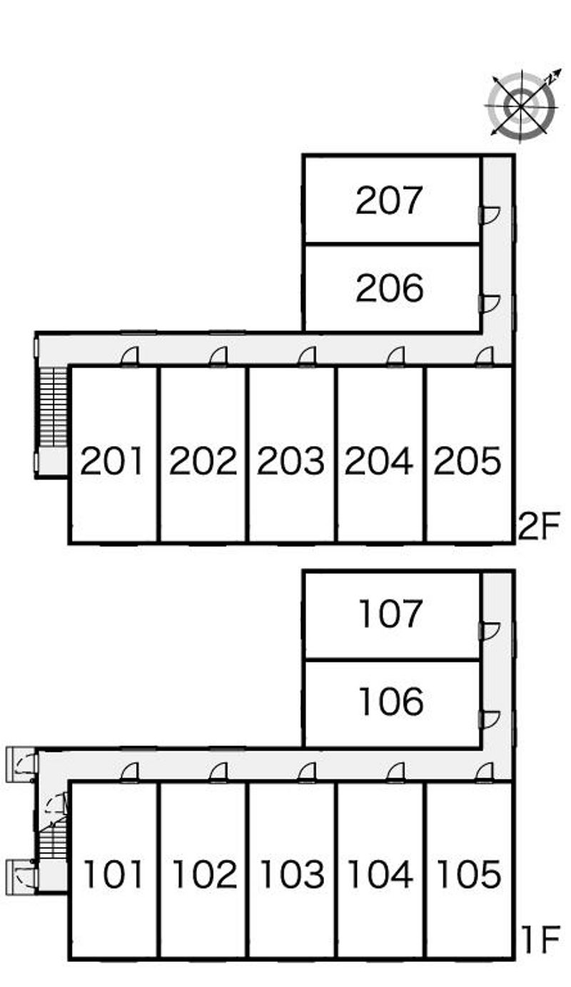 レオネクスト愛国西 間取配置図