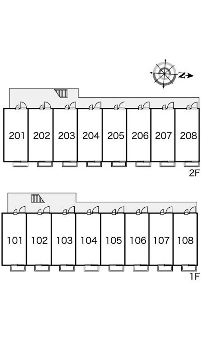 レオパレスプリマベーラ荻窪 間取り配置図