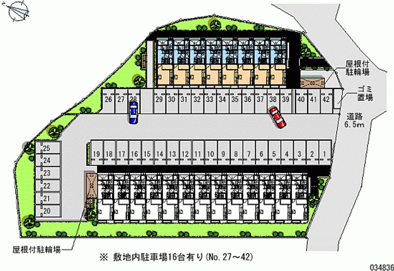 レオパレスみどりⅡ 区画図