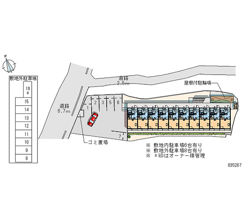 35267 Monthly parking lot