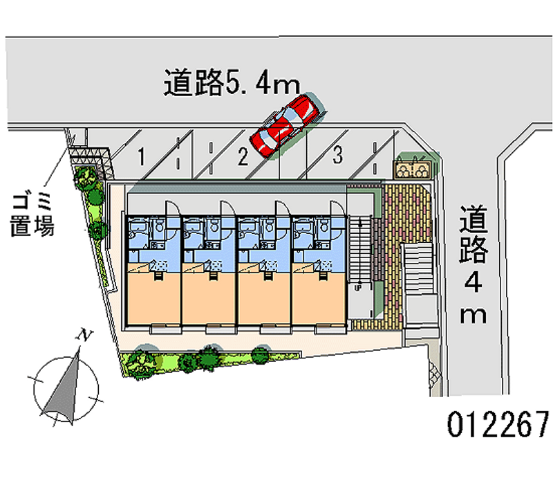 レオパレス丸山 月極駐車場