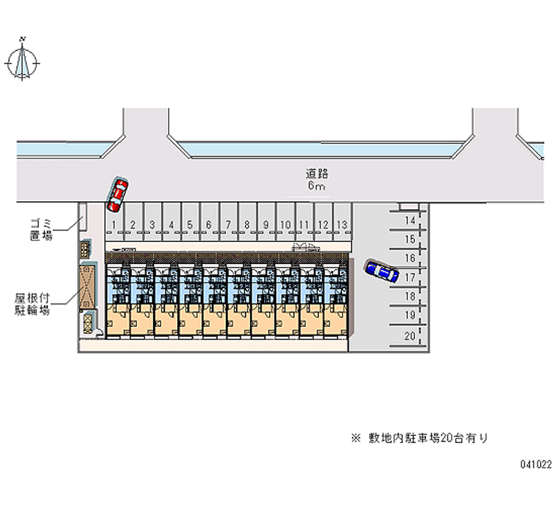 レオネクストカーサ津山駅南 月極駐車場