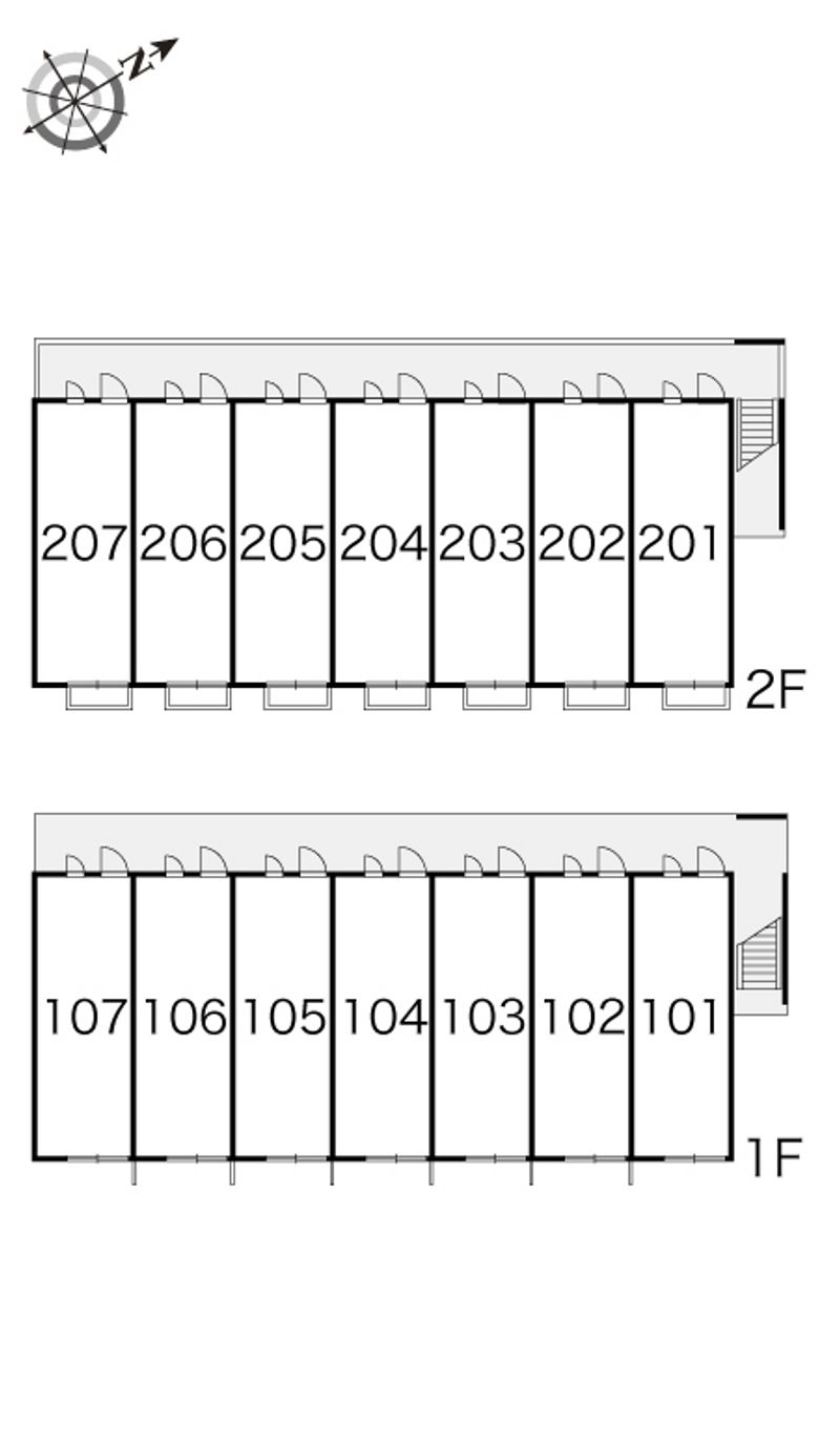 レオパレス清和 間取配置図