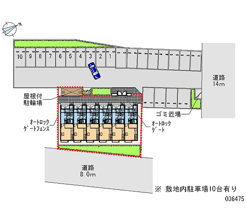 レオパレスラ　ネージュ 月極駐車場