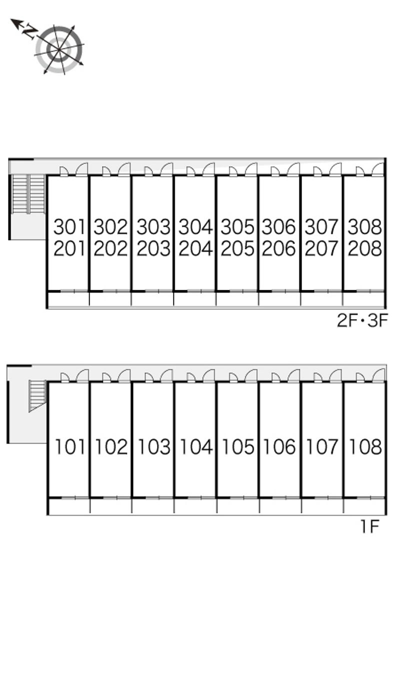 レオパレスエヴァーグリーン白幡 間取り配置図